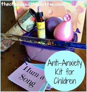 How to Create an Anti-Anxiety Kit for Your Child including free printable relaxation prompts